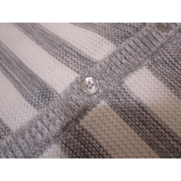 Little Me Marled Hooded Coverall grey and white stripes beautiful knit 6M - Picture 13 of 14